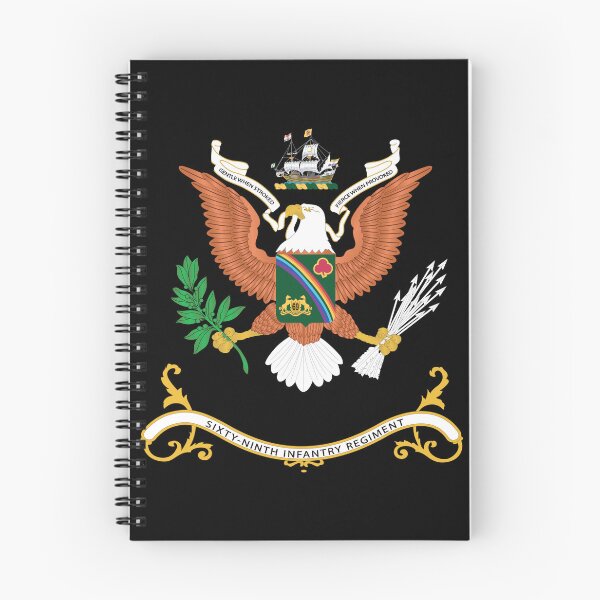 Item preview, Army - Regimental Colors - 69th Infantry Regiment  - GENTLE WHEN STROKED - FIERCE WHEN PROVOKED X 300 designed and sold by Military Insignia Products.