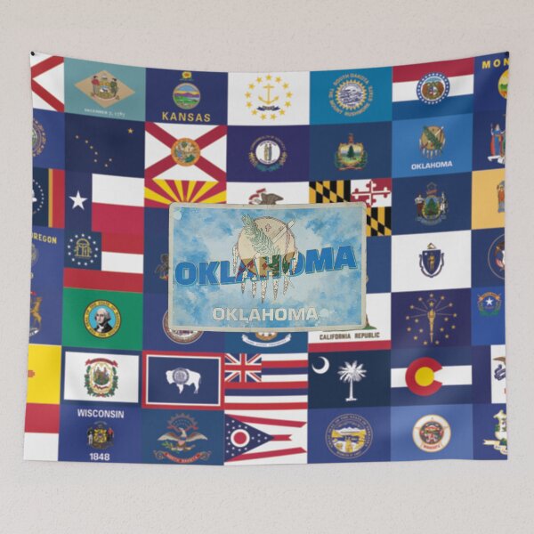 Item preview, Oklahoma vintage style retro souvenir designed and sold by DeveloperProp0.