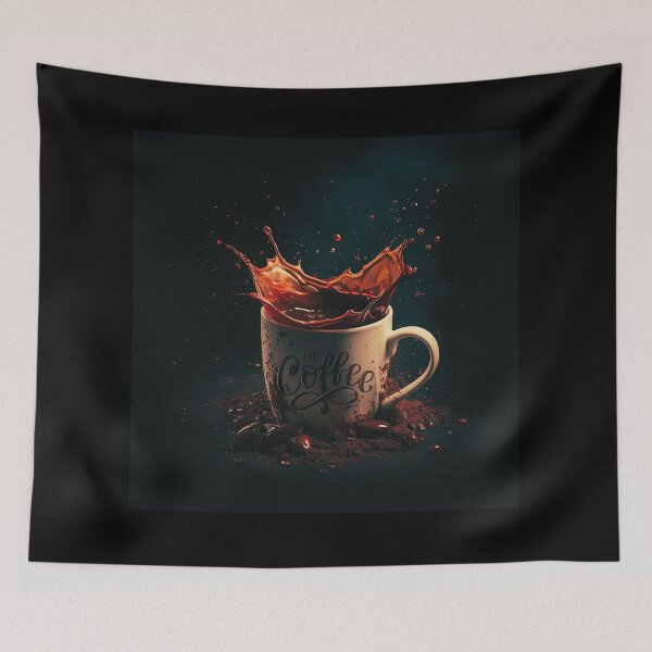 Item preview, Overflowing Coffee Spin – Energetic Coffee Lover Design designed and sold by Art-Design-EM.