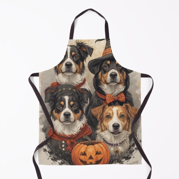 Item preview, Halloween Dogs with Pumpkin and Full Moon designed and sold by KikaDP.