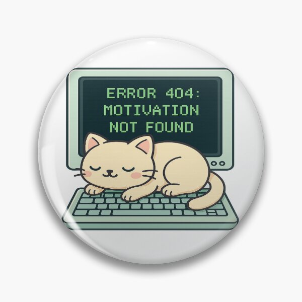 Item preview, Error 404 de Gato Kawaii – Humor informático para frikis Diseño de consola designed and sold by Pandomino Studio.