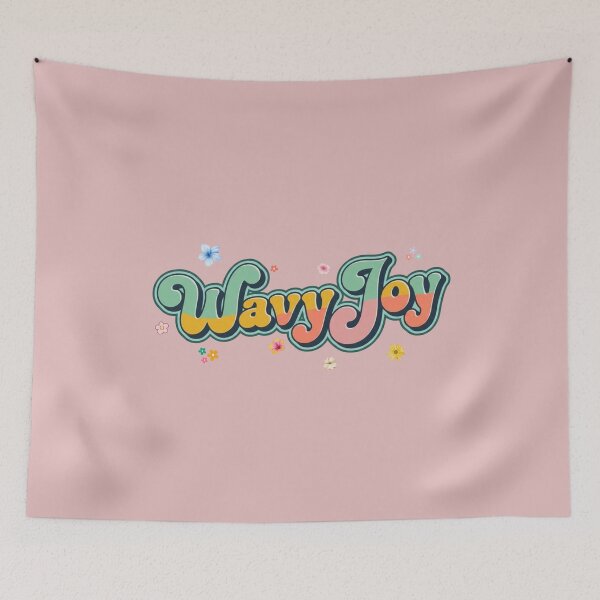 Item preview, Wavy Joy Psychedelic Groovy 70s Retro Typography Art designed and sold by anandsiva2703.