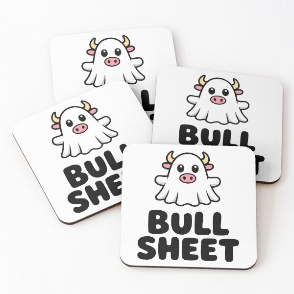 Item preview, Bull Sheet! Cute Bull Halloween Pun designed and sold by PMCreative.