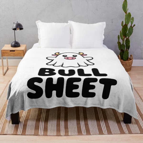 Item preview, Bull Sheet! Cute Bull Halloween Pun designed and sold by PMCreative.
