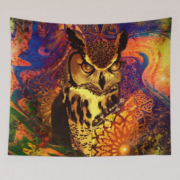 Item preview, Owl with golden eyes designed and sold by clarazen.