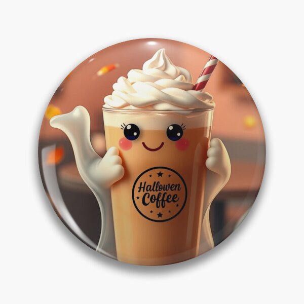Item preview, Autumn Leaves Coffee Ghost Halloween T-Shirt – Cozy Fall Vibes designed and sold by ArmaanArts.