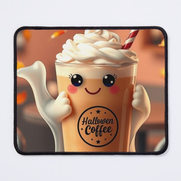 Item preview, Autumn Leaves Coffee Ghost Halloween T-Shirt – Cozy Fall Vibes designed and sold by ArmaanArts.