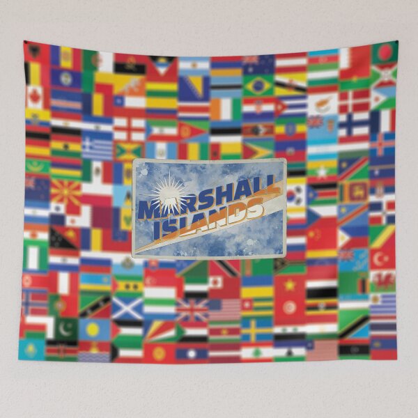 Item preview, The Marshall Islands vintage style retro souvenir designed and sold by DeveloperProp0.