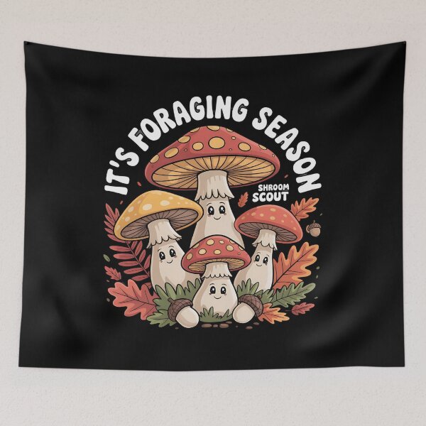 Item preview, mushroom foraging - fungi lover - mushroom hunting - wild mushrooms - morel hunter - spore print - woodland adventure - forest hiking - edible mushrooms - mushroom basket designed and sold by JansenGS.