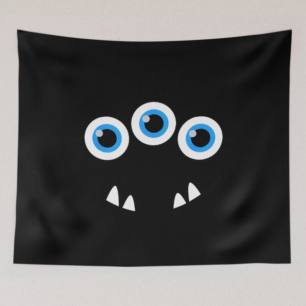 Item preview, Three Eyed Eyeballs Monster Face Funny Halloween Cute 		 designed and sold by ohwrywjjmbz61.