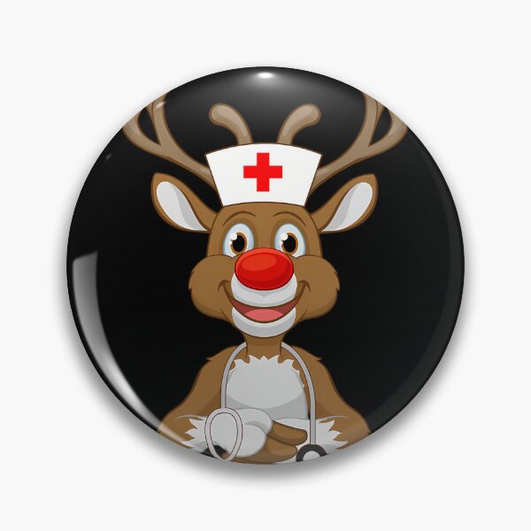 Item preview, Christmas Scrub Top Reindeer Scrubs Rubber Gloves Nurses 		 designed and sold by anbmudyxlv64.