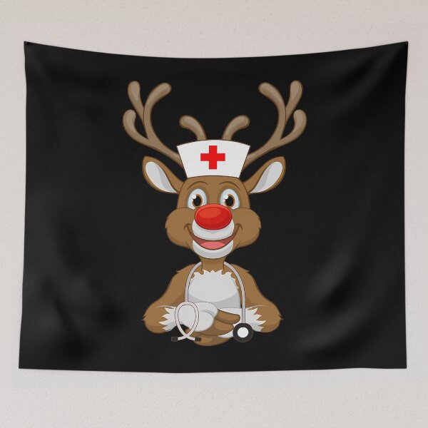 Artikelvorschau, Weihnachts-Scrub-Top, Rentier-Scrubs, Gummihandschuhe, Krankenschwestern entworfen und verkauft von anbmudyxlv64.