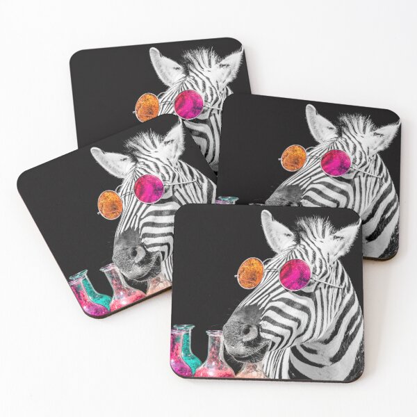Item preview, Cool Zebra in Retro Glasses designed and sold by CrunchyGoats.