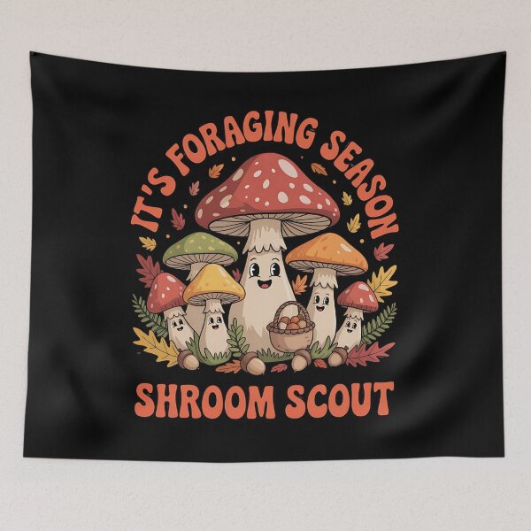 Item preview, mushroom foraging - fungi lover - mushroom hunting - wild mushrooms - morel hunter - spore print - woodland adventure - forest hiking - edible mushrooms - mushroom basket designed and sold by JansenGS.