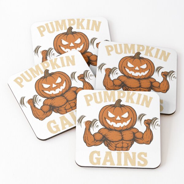Item preview, Pumpkin Gains Muscular Jack O'Lantern Funny Halloween Fitness Design designed and sold by Bmd4Fitness.