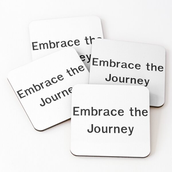 Item preview, Embrace the Journey – Inspirational Quote Typography designed and sold by Happyfreedom.