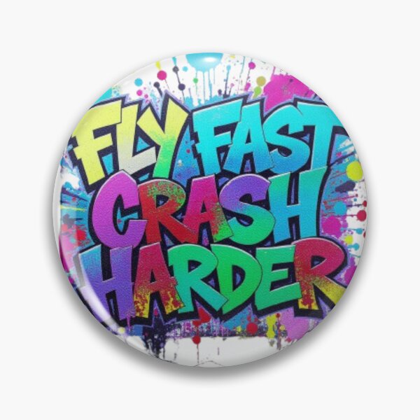 Item preview, Fly Fast, Crash Harder – FPV Drone Racing Graffiti Design | Gift for Drone Pilots & Quadcopter Lovers designed and sold by FixundFiffig.
