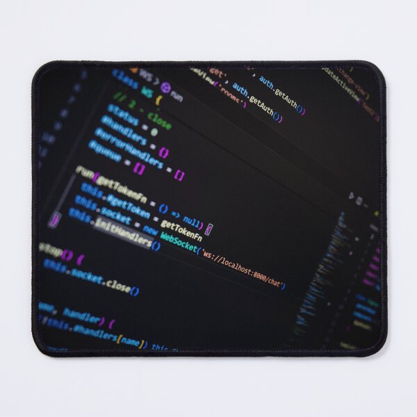 Item preview, Developer screen with code on dark background, JavaScript programming language. designed and sold by RinaZik.