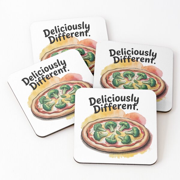 Item preview, Deliciously Different pizza with broccoli. Wege vege  designed and sold by KiciKi.