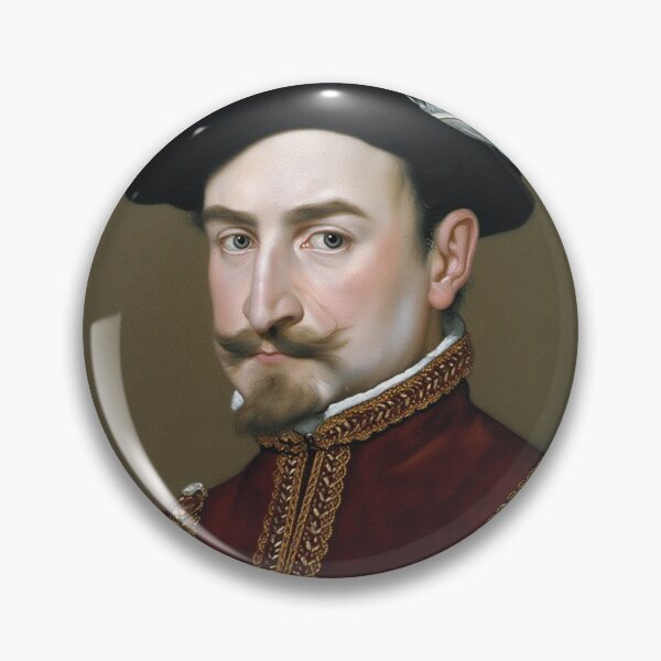 Item preview,  Vintage Renaissance era painting of Royal Gentleman in Ruff collar designed and sold by Vintage Designs +.