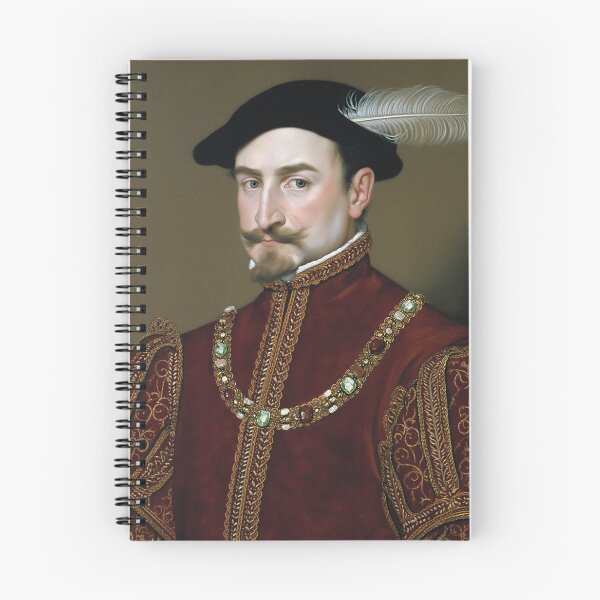 Item preview,  Vintage Renaissance era painting of Royal Gentleman in Ruff collar designed and sold by Vintage Designs +.