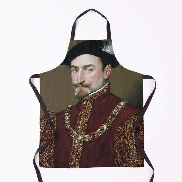 Item preview,  Vintage Renaissance era painting of Royal Gentleman in Ruff collar designed and sold by Vintage Designs +.