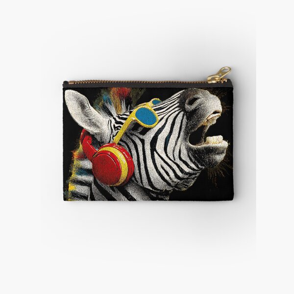 Item preview, Cool Zebra with Headphones and Shades designed and sold by CrunchyGoats.