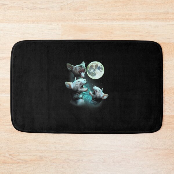 Item preview, Three Hairless Sphynx Cats Howl At Moon 3 Wolfs Funny Parody 		 designed and sold by ohwrywjjmbz61.