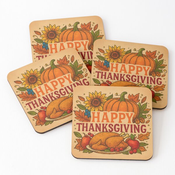 Item preview, Thanksgiving Harvest Graphic With Turkey And Pumpkins  designed and sold by PandaTShirtShop.