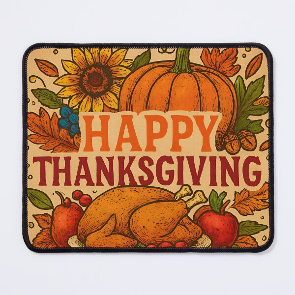 Item preview, Thanksgiving Harvest Graphic With Turkey And Pumpkins  designed and sold by PandaTShirtShop.