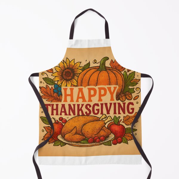 Item preview, Thanksgiving Harvest Graphic With Turkey And Pumpkins designed and sold by PandaTShirtShop.