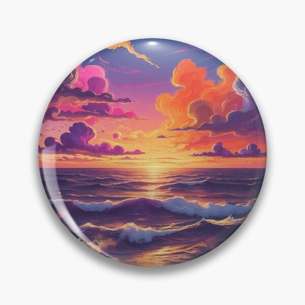 Item preview, Sunset at the Abstract Sea designed and sold by PaPoStyle.
