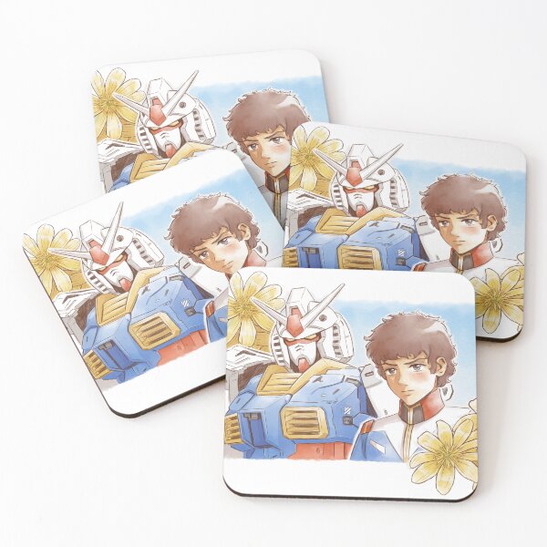 Item preview, Amuro and RX-78-2 Gundam Watercolor designed and sold by Kittleskittle.