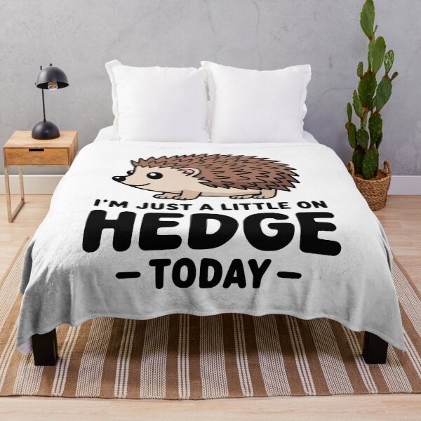 Item preview, I'm Just A Little On Hedge Today! Cute Hedgehog Pun designed and sold by PMCreative.