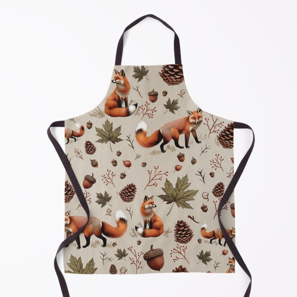 Item preview, Fox in the woodland pattern design designed and sold by Vintage Designs +.