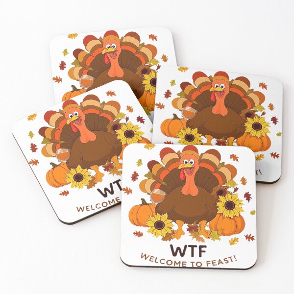 Item preview, WTF Welcome To Feast – Funny Thanksgiving Turkey Tee designed and sold by Zyorakhi Fashion.