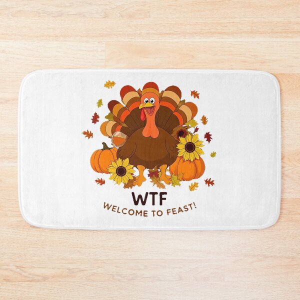 Item preview, WTF Welcome To Feast – Funny Thanksgiving Turkey Tee designed and sold by Zyorakhi Fashion.