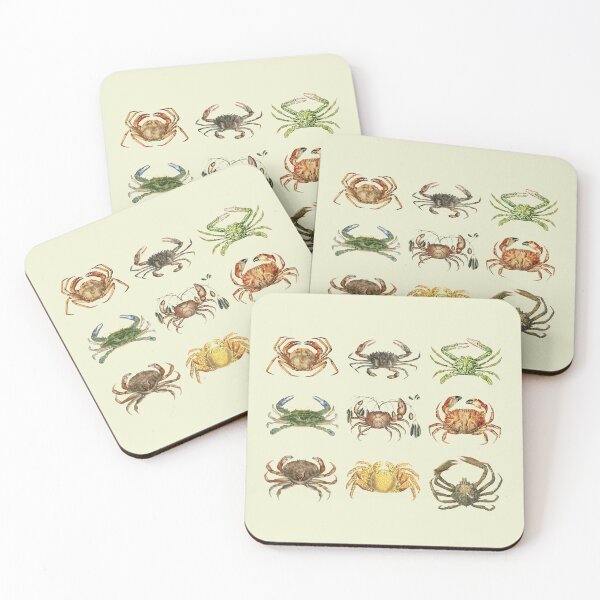 Item preview, Vintage Crab Illustration Ocean Animal Marine Biology Coastal Art designed and sold by chrisrivait.
