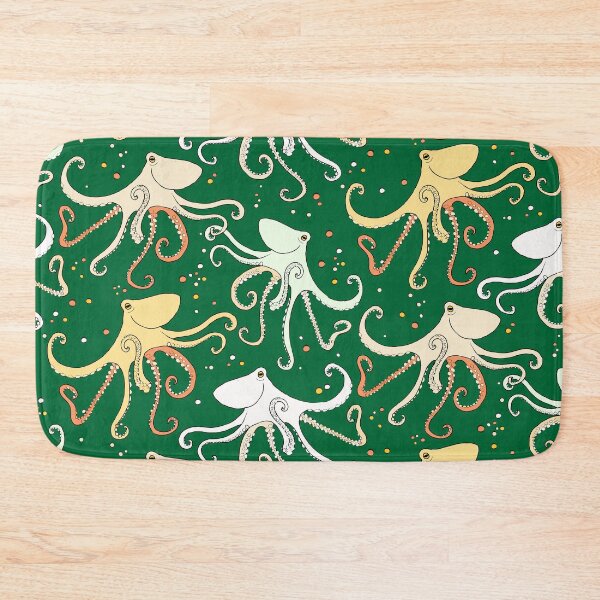 Item preview, happy octopus on green designed and sold by kobyakov.