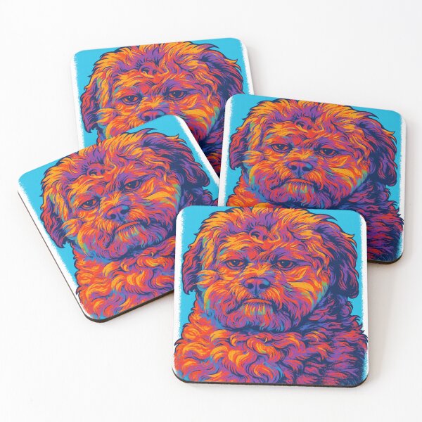 Item preview, The Human-Faced Dog: Pop Art Portrait designed and sold by CleverCulture.