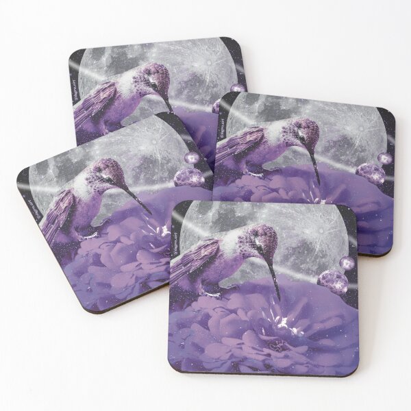 Item preview, Purple hummingbird - spirit animal collage designed and sold by mgro-art.