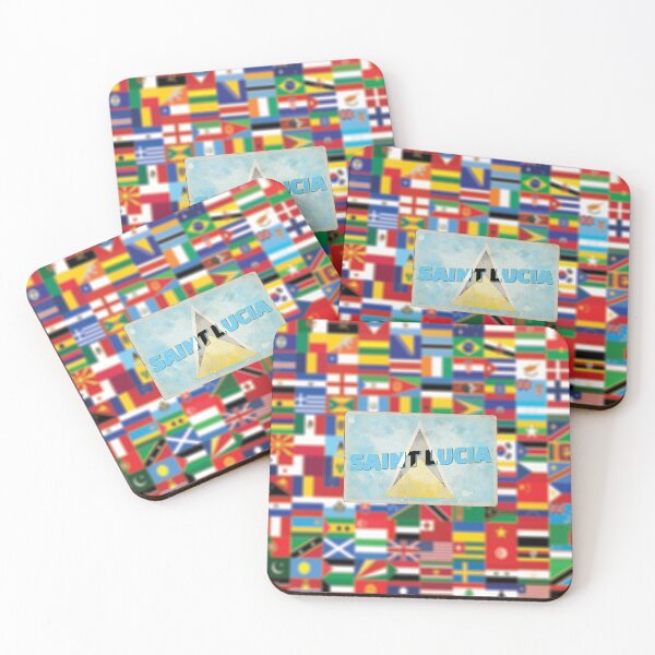 Item preview, Saint Lucia Vintage style retro souvenir designed and sold by DeveloperProp0.