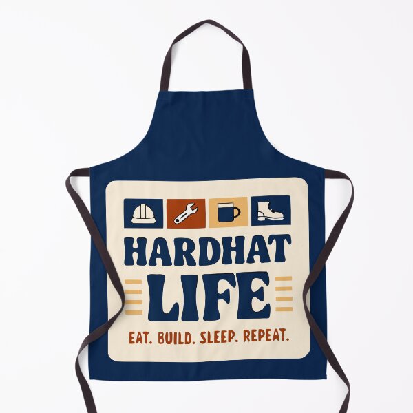 Item preview, Hardhat Life Vintage Badge - Eat. Build. Sleep. Repeat. - Construction Worker designed and sold by pixelated_echoes.