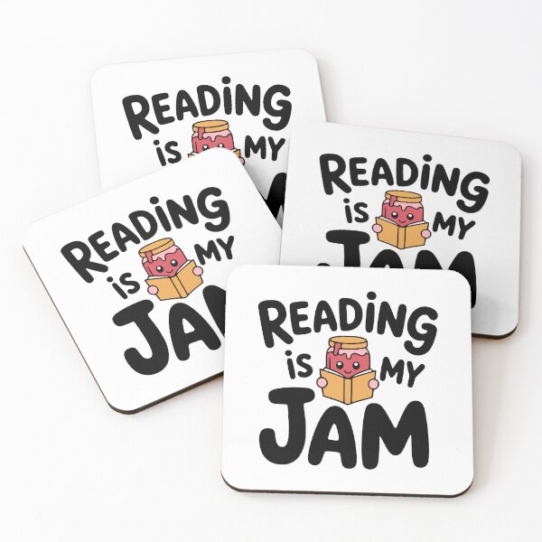 Item preview, Reading Is My Jam! Cute Jar of Jam Pun designed and sold by PMCreative.
