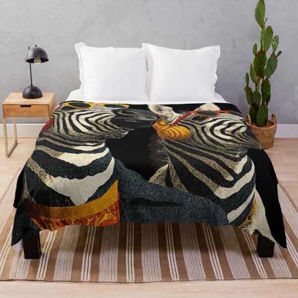 Item preview, Cool Zebra Fashion Duo in Dotwork Art designed and sold by CrunchyGoats.