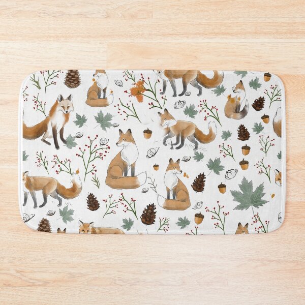 Item preview, Fox in the woodland pattern design designed and sold by Vintage Designs +.