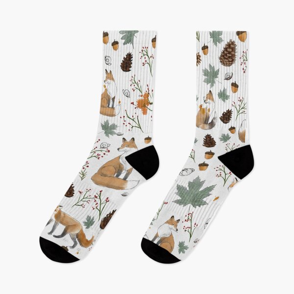 Item preview, Fox in the woodland pattern design designed and sold by Vintage Designs +.