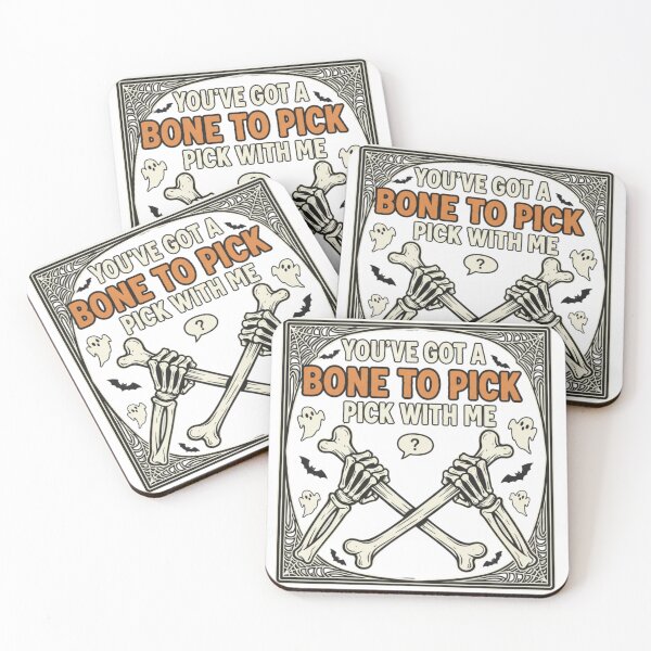Item preview, Skeleton Bone Pick Funny Halloween Pun designed and sold by Silent Watch Threads..