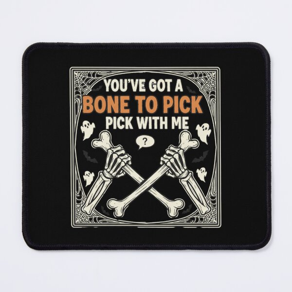 Item preview, Skeleton Bone Pick Funny Halloween Pun designed and sold by Silent Watch Threads..