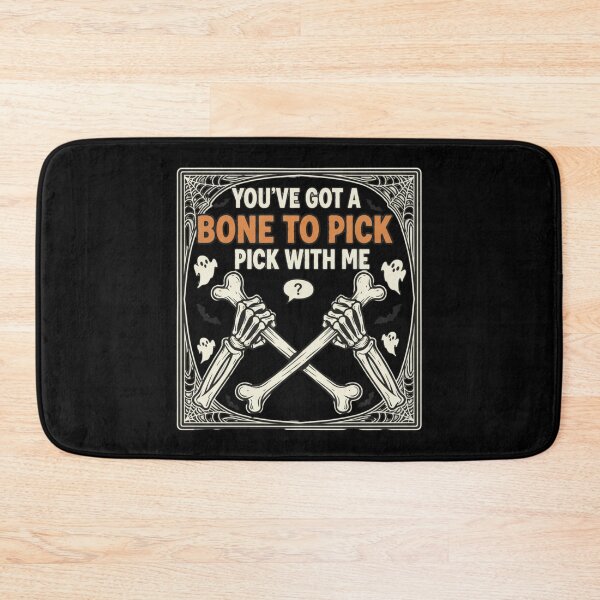Item preview, Skeleton Bone Pick Funny Halloween Pun designed and sold by Silent Watch Threads..